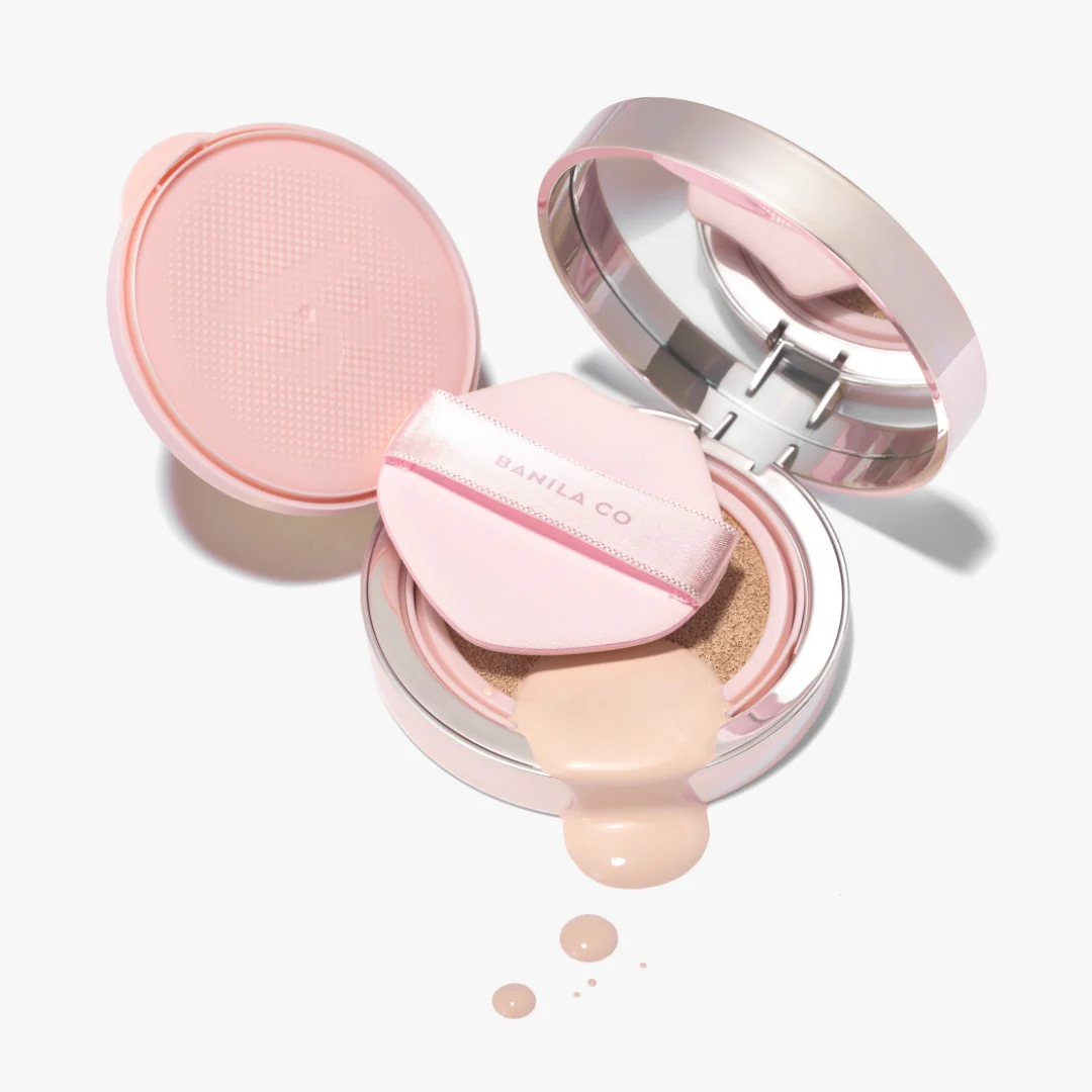 Phấn nước dưỡng ẩm, căng bóng Banila Co Essence Skin Pink Cushion SPF50+ PA+++ 12g