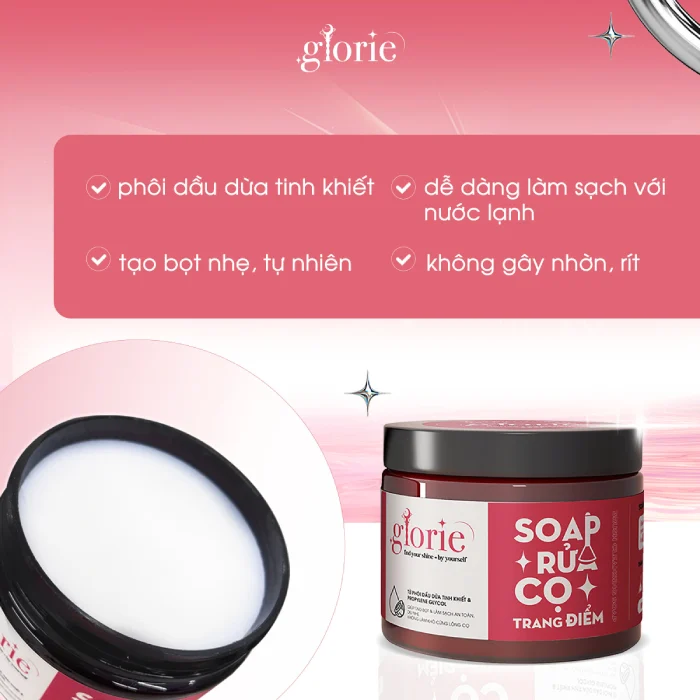 Soap Rửa Cọ Trang Điểm Glorie Brush Cleansing Soap 130g