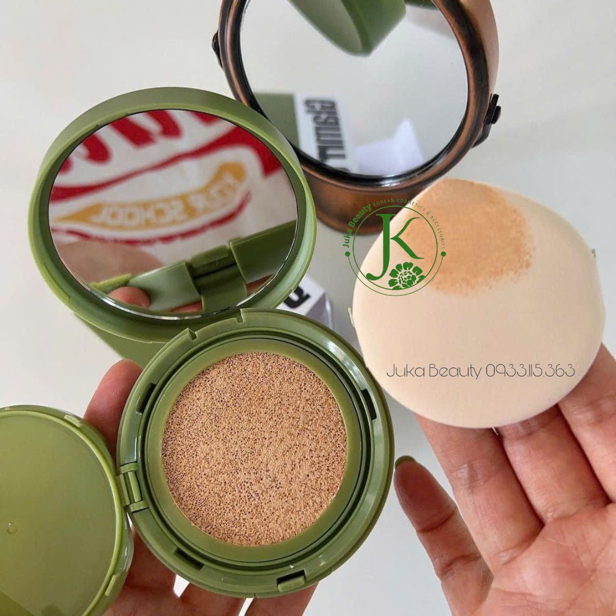 Phấn Nước Che Phủ, Kiềm Dầu Glamrr Q Vegan Super COVER Cushion SPF50+ PA+++ 15g