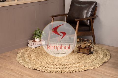  RS-2804: Excellent Quality Seagrass Squares Rug 