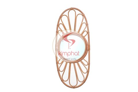  MR-2813: Well-Formed Rattan Mirror 