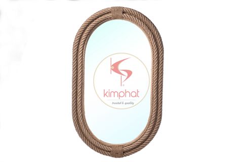  MJ-2801: Good Looking Jute Rope Mirror 