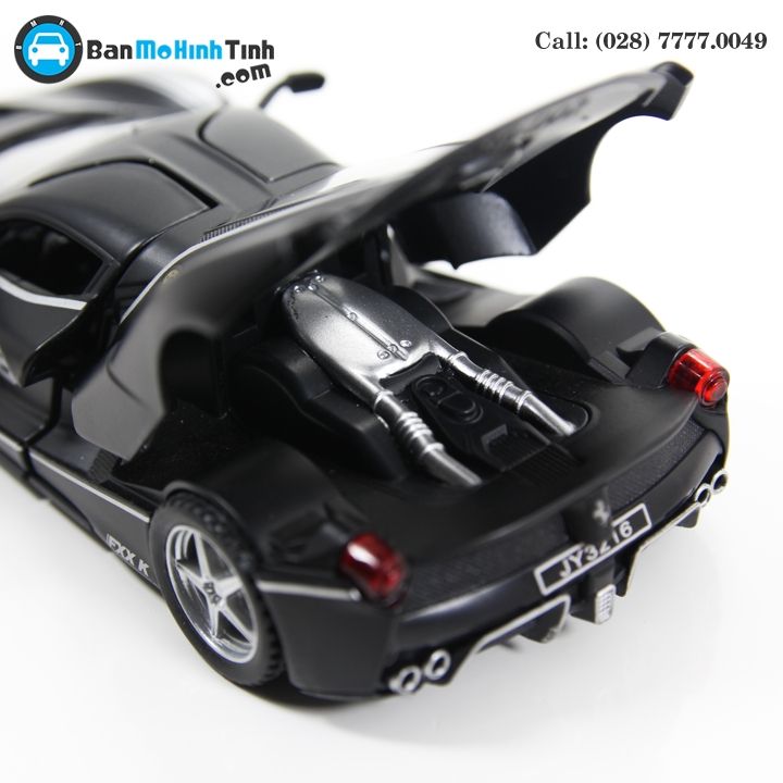 MÔ HÌNH FERRARI LAFERRARI FXX K NO.98 BLACK/ WHITE 1:32 DOUBLEHOUSES