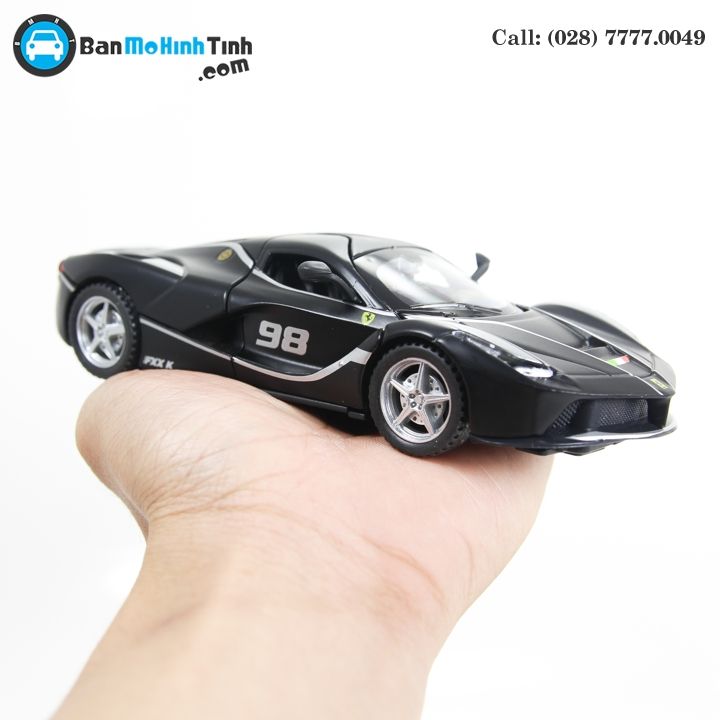MÔ HÌNH FERRARI LAFERRARI FXX K NO.98 BLACK/ WHITE 1:32 DOUBLEHOUSES