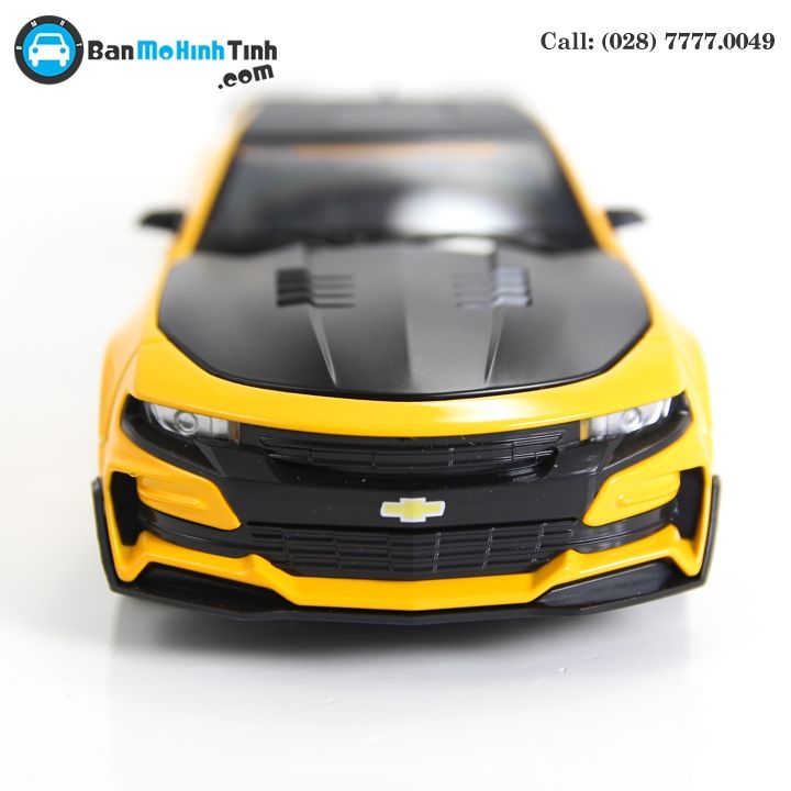 MÔ HÌNH CHELVOLET CAMARO ZL1 TRANSFORMERS BUMBLEBEE EDITION YELLOW 1:24 DOUBLEHOUSES
