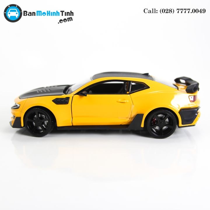 MÔ HÌNH CHELVOLET CAMARO ZL1 TRANSFORMERS BUMBLEBEE EDITION YELLOW 1:24 DOUBLEHOUSES