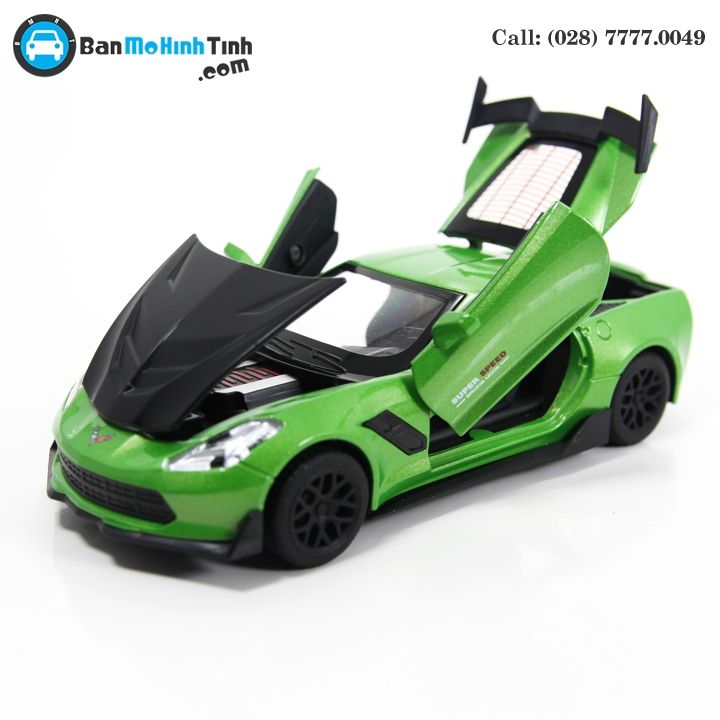 MÔ HÌNH CHELVOLET CORVETTE ZR1 GREEN 1:32 TYMODELS