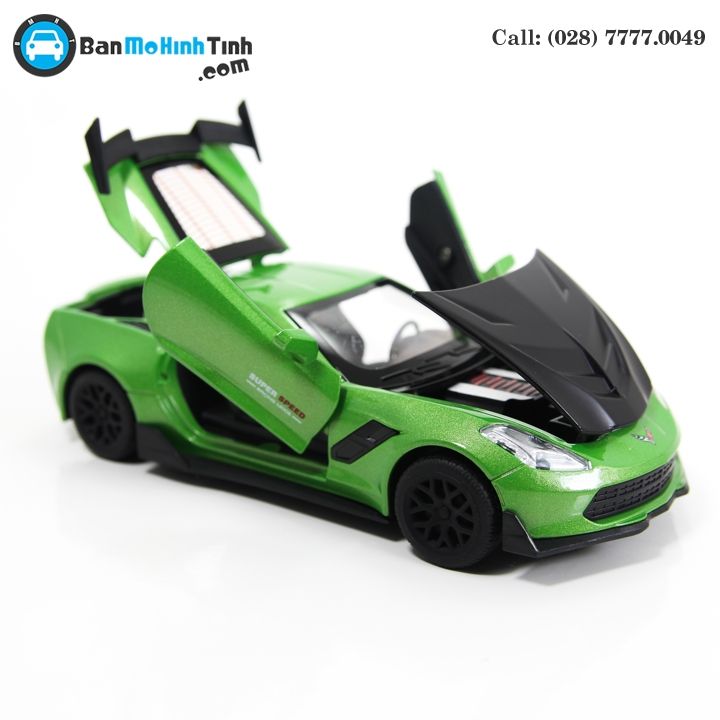 MÔ HÌNH CHELVOLET CORVETTE ZR1 GREEN 1:32 TYMODELS
