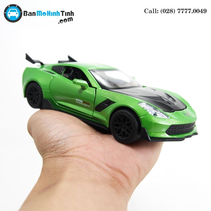 MÔ HÌNH CHELVOLET CORVETTE ZR1 GREEN 1:32 TYMODELS