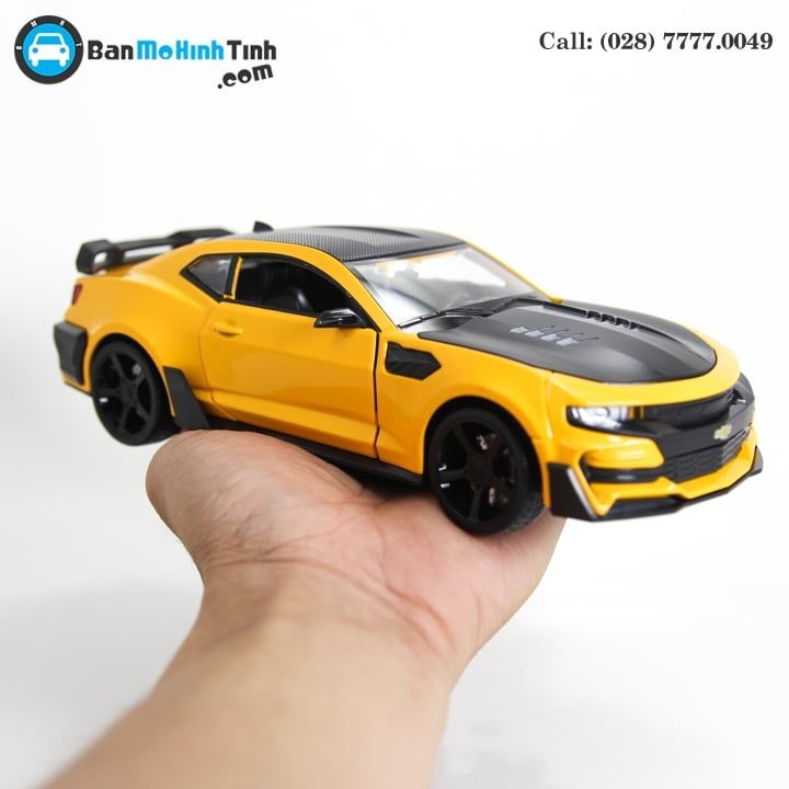 MÔ HÌNH CHELVOLET CAMARO ZL1 TRANSFORMERS BUMBLEBEE EDITION YELLOW 1:24 DOUBLEHOUSES