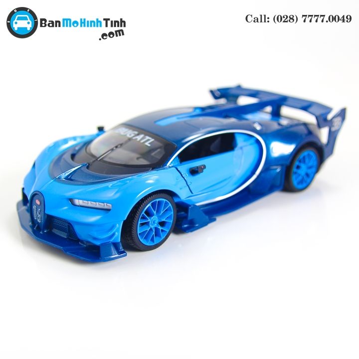 MÔ HÌNH BUGATTI VISION GT CONCEPT BLUE 1:24 DOUBLEHOUSES
