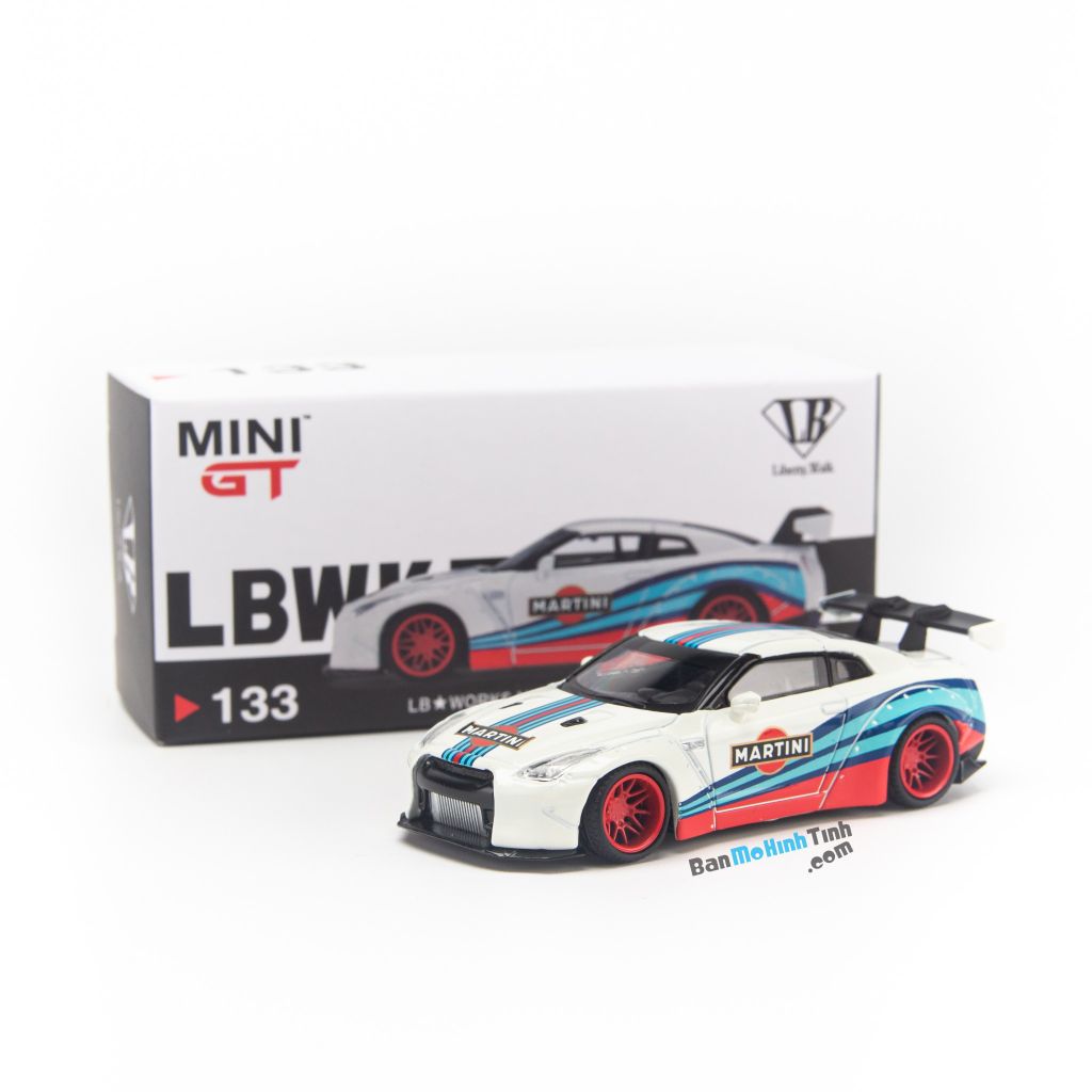Mô hình xe Nissan GT-R R35 2009 Liberty Walk LB Works 1:64 MiniGT