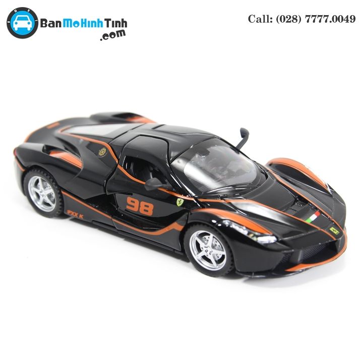 MÔ HÌNH FERRARI LAFERRARI FXX K NO.98 BLACK/ ORANGE 1:32 DOUBLEHOUSES