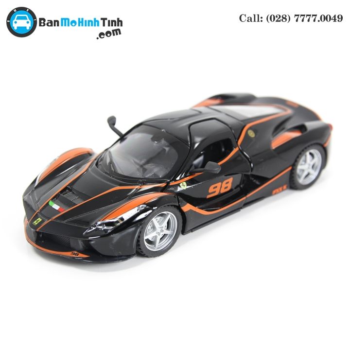 MÔ HÌNH FERRARI LAFERRARI FXX K NO.98 BLACK/ ORANGE 1:32 DOUBLEHOUSES