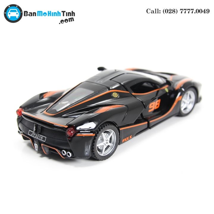 MÔ HÌNH FERRARI LAFERRARI FXX K NO.98 BLACK/ ORANGE 1:32 DOUBLEHOUSES