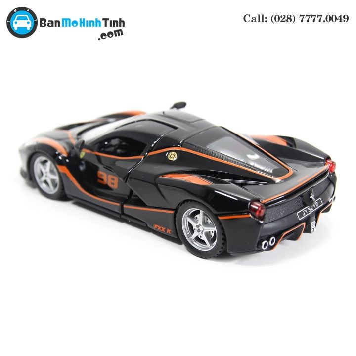MÔ HÌNH FERRARI LAFERRARI FXX K NO.98 BLACK/ ORANGE 1:32 DOUBLEHOUSES