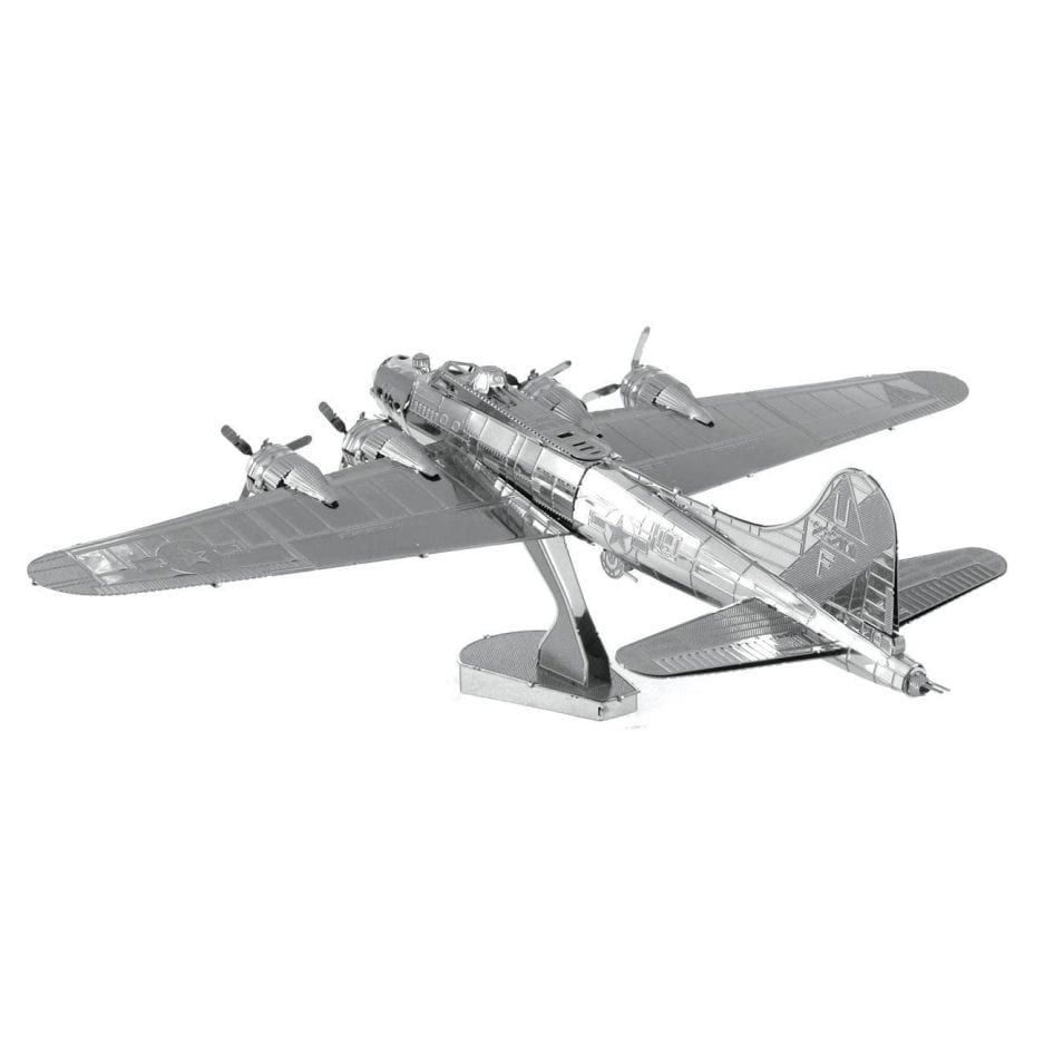 Mô Hình Kim Loại Lắp Ráp 3D Pháo Đài Bay B17 (Silver) – Piecefun MP389