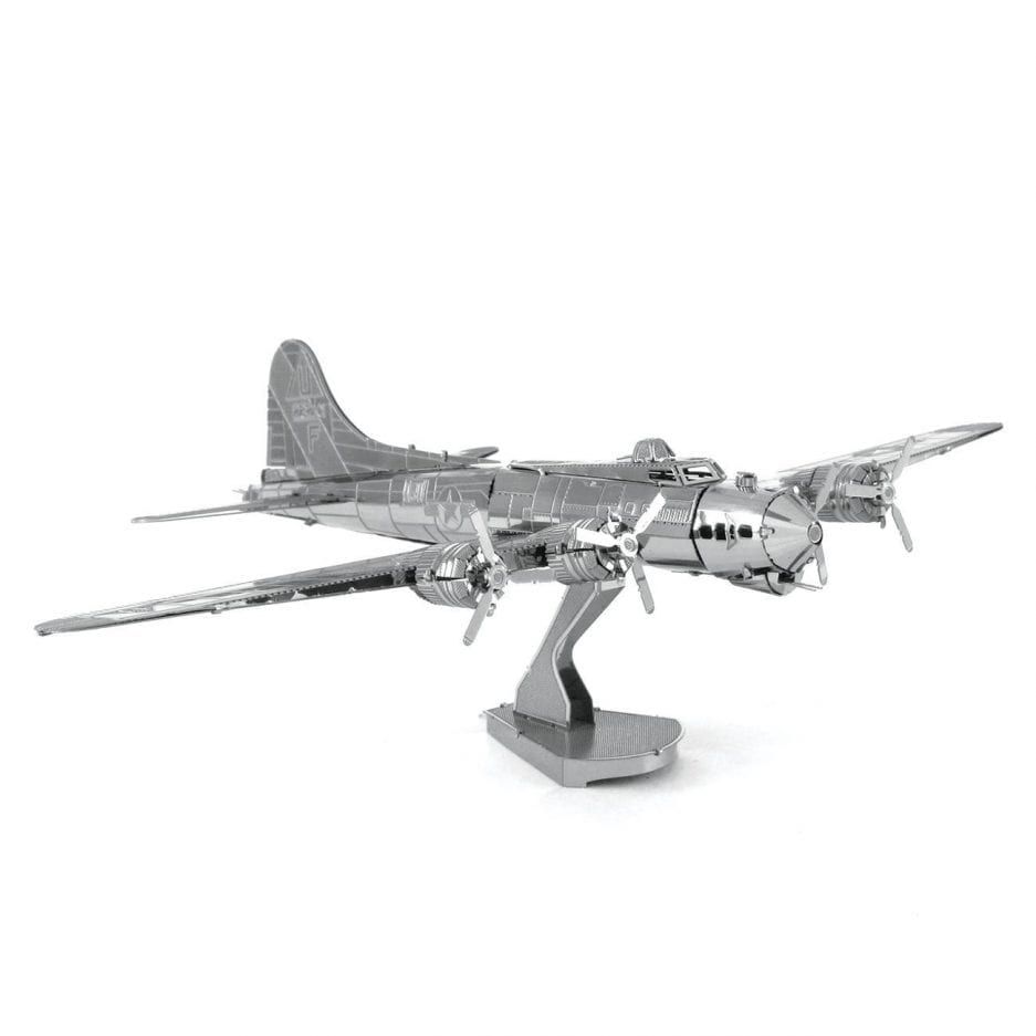Mô Hình Kim Loại Lắp Ráp 3D Pháo Đài Bay B17 (Silver) – Piecefun MP389