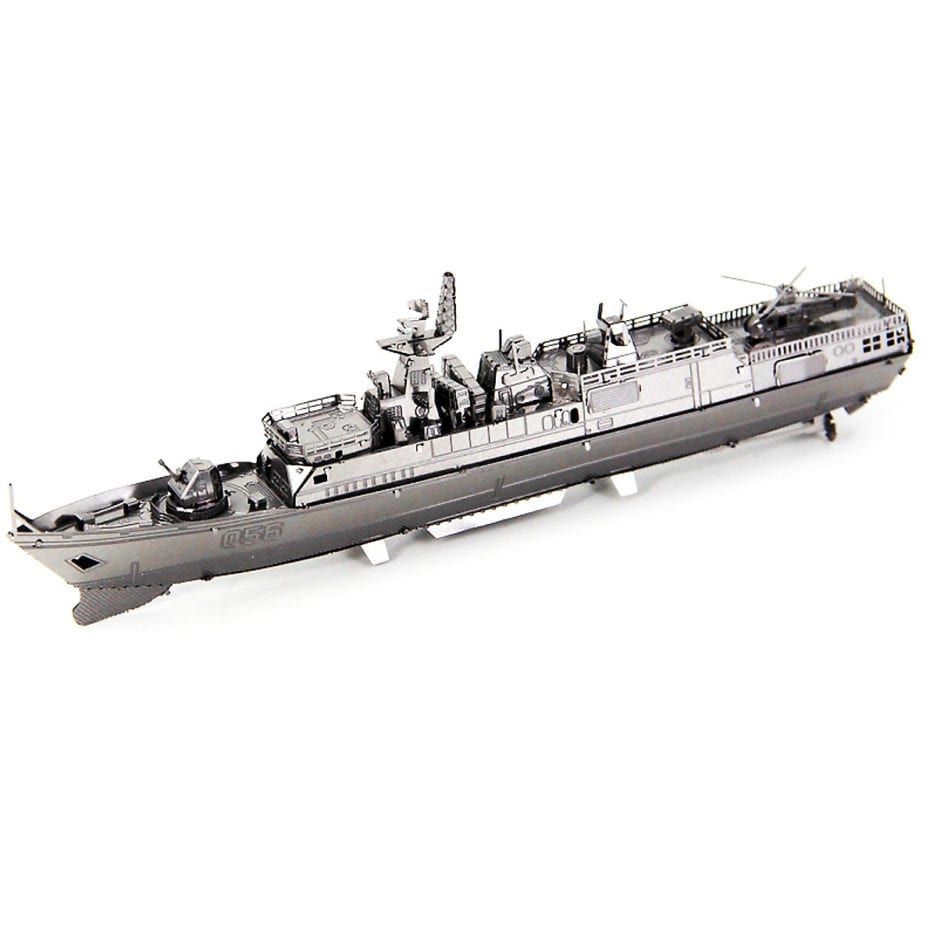 Mô hình kim loại lắp ráp 3D Tàu Hộ Tống 056 (Silver) – Metal Works MP269