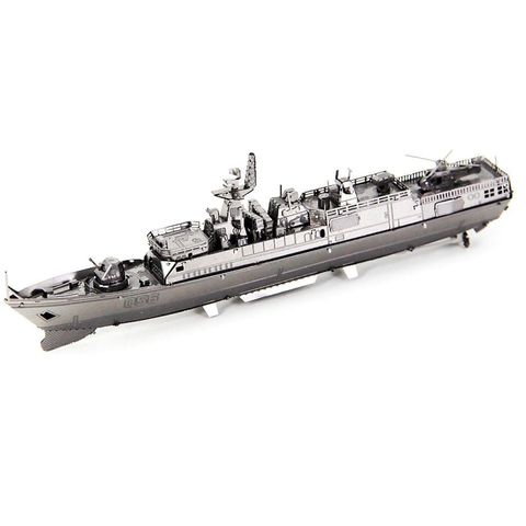Mô hình kim loại lắp ráp 3D Tàu Hộ Tống 056 (Silver) – Metal Works MP269