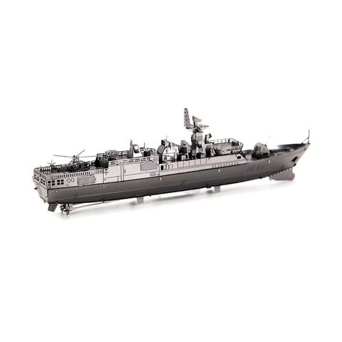 Mô hình kim loại lắp ráp 3D Tàu Hộ Tống 056 (Silver) – Metal Works MP269