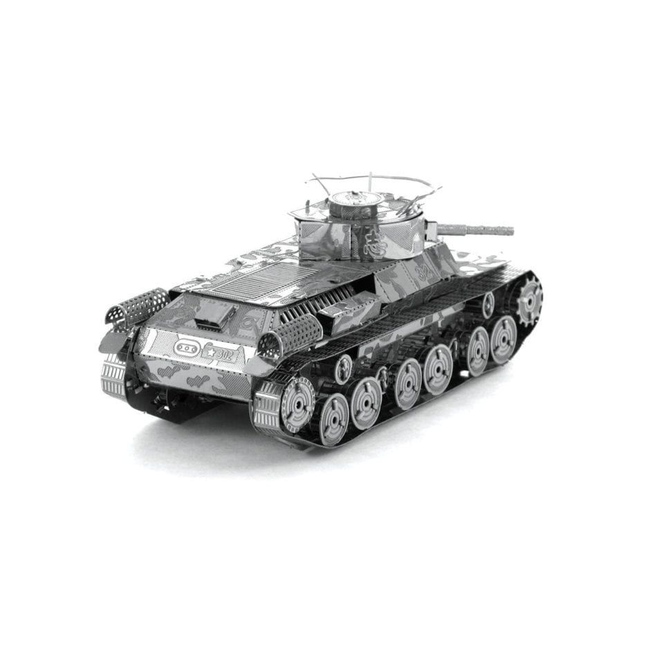 Mô hình kim loại lắp ráp 3D Xe Tăng Chi Ha (Silver) – Metal Works MP053