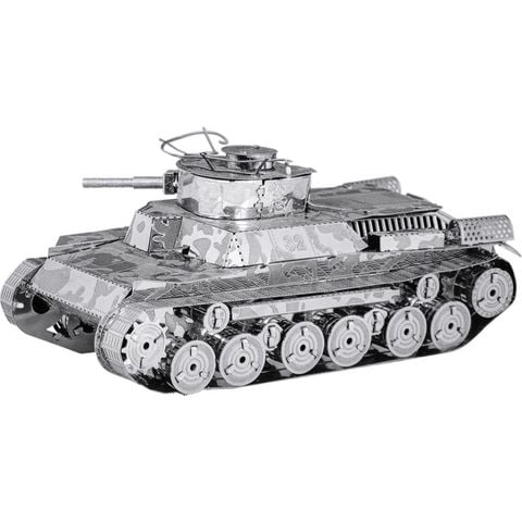 Mô hình kim loại lắp ráp 3D Xe Tăng Chi Ha (Silver) – Metal Works MP053