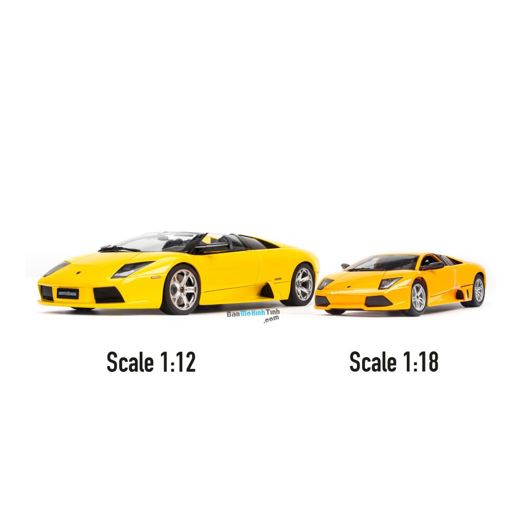 Mô hình xe Lamborghini Murcielago Roadster Yellow 1:12 Autoart