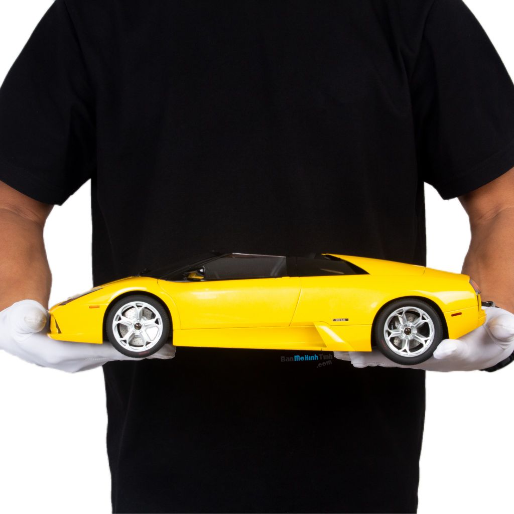 Mô hình xe Lamborghini Murcielago Roadster Yellow 1:12 Autoart
