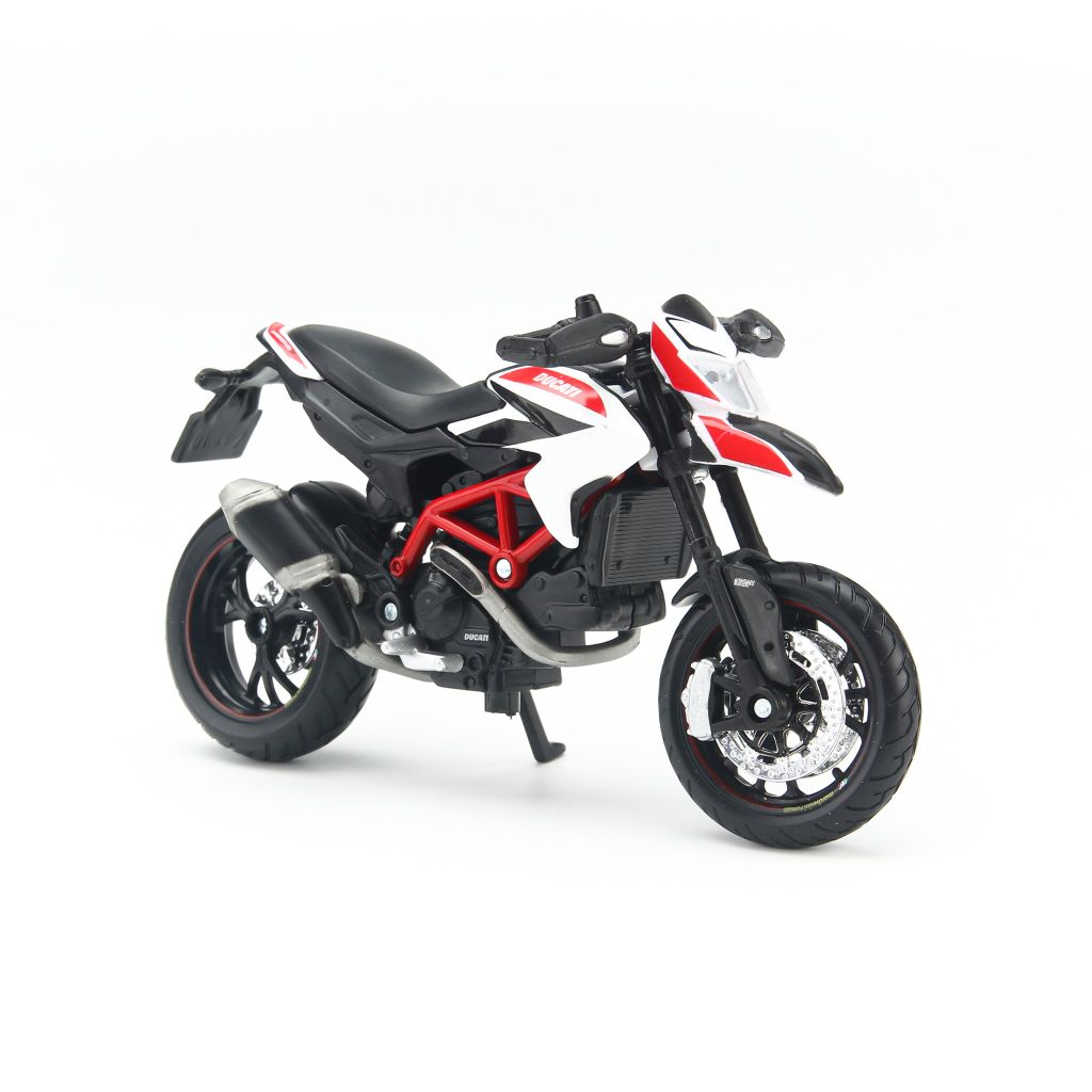 Mô hình xe mô tô Ducati Hypermotard SP White 1:18 Maisto MH20-13016