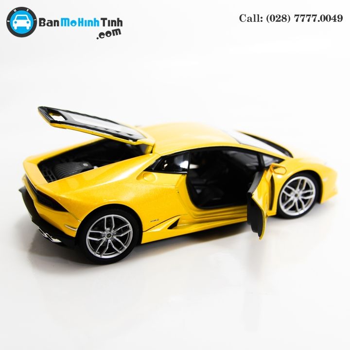 MÔ HÌNH LAMBORGHINI HURACAN LP610-4 YELLOW 1:24 WELLY - 24056Y