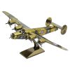 Mô hình kim loại lắp ráp 3D Liberator B-240 (Máy Bay Ném Bom B-240) (Gold, Green) - Metal Head MP929