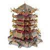 Mô hình kim loại lắp ráp 3D Yellow Crane Tower (Hoàng Hạc Lâu) (Mixed Color) - Microworld MP780