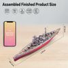 Mô hình kim loại lắp ráp 3D Tuần Dương Hạm HMS Hood (Gold, Red) - Piececool MP1066