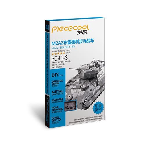 Mô Hình Kim Loại Lắp Ráp 3D Xe Tăng M2A2 Bradley IFV (Silver) – Piececool MP128