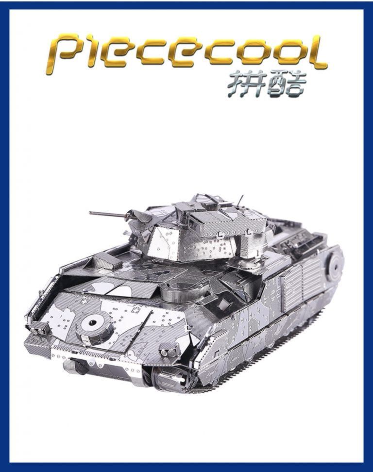 Mô Hình Kim Loại Lắp Ráp 3D Xe Tăng M2A2 Bradley IFV (Silver) – Piececool MP128