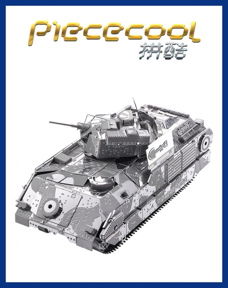 Mô Hình Kim Loại Lắp Ráp 3D Xe Tăng M2A2 Bradley IFV (Silver) – Piececool MP128