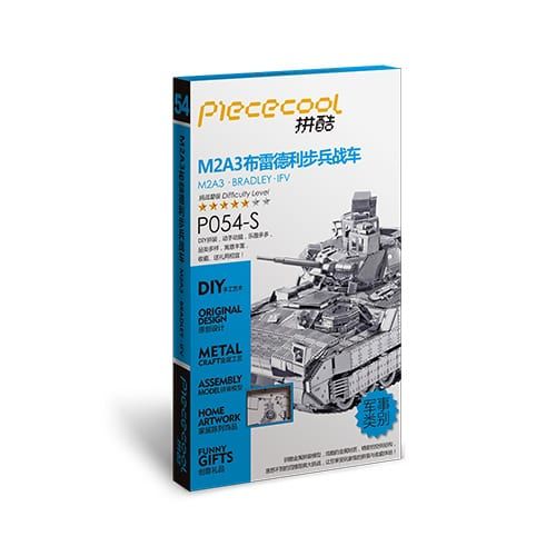 Mô Hình Kim Loại Lắp Ráp 3D Xe Tăng M2A3 Bradley IFV (Silver) – Piececool MP099