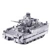 Mô hình kim loại lắp ráp 3D Xe Tăng M2A3 Bradley IFV (Silver) – Piececool MP099