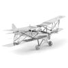 Mô hình kim loại lắp ráp 3D Máy Bay De Havilland Tiger Moth (Silver) – Metal Works MP136