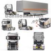 Mô hình xe tải Scania Double Deck Car Carrier Transporter 1:64 Kengfai