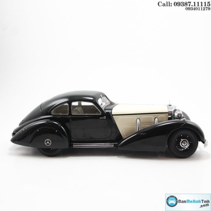 MÔ HÌNH MERCEDES 540K TYPE W24 BLACK/ WHITE 1:18