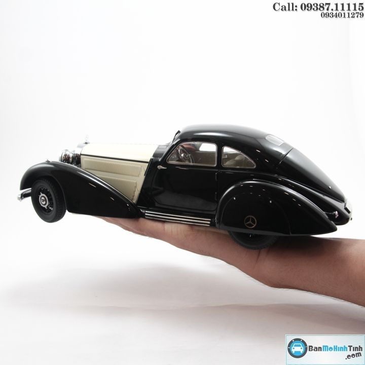 MÔ HÌNH MERCEDES 540K TYPE W24 BLACK/ WHITE 1:18
