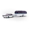 Mô hình xe 1965 Buick Riviera + Camping Trailer Set 1:64 Maisto - 20-17058+20-17053