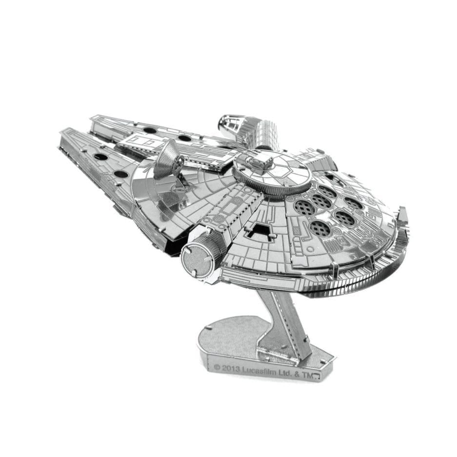 Mô hình kim loại lắp ráp 3D Millennium Falcon (Silver) – Metal Mosaic MP652