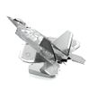 Mô hình kim loại lắp ráp 3D Phản Lực F-22 Raptor (Silver) – Metal Mosaic MP848