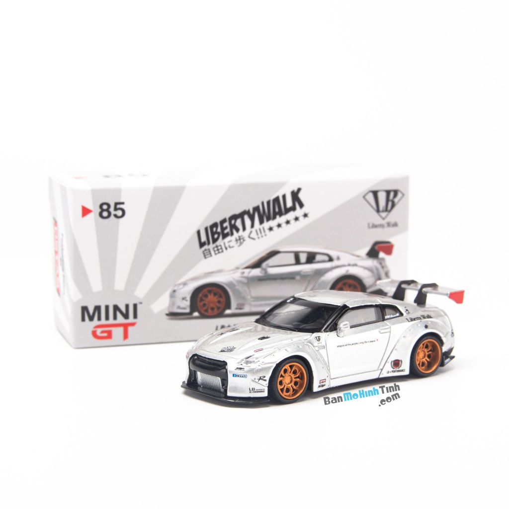 Mô hình xe Nissan GT-R R35 2009 Liberty Walk LB Works 1:64 MiniGT