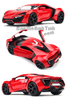 Mô hình xe Lykan Hypersport Fast and Furious 7 Red 1:18 Jada