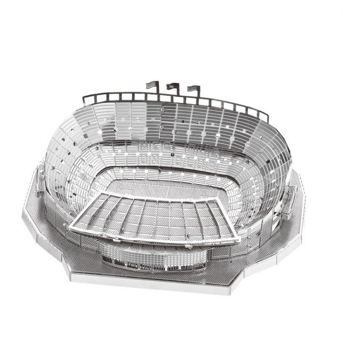 Mô Hình Kim Loại Lắp Ráp 3D Camp Nou Stadium (Sân Vận Động Camp Nou) (Silver) – Metal Works MP278