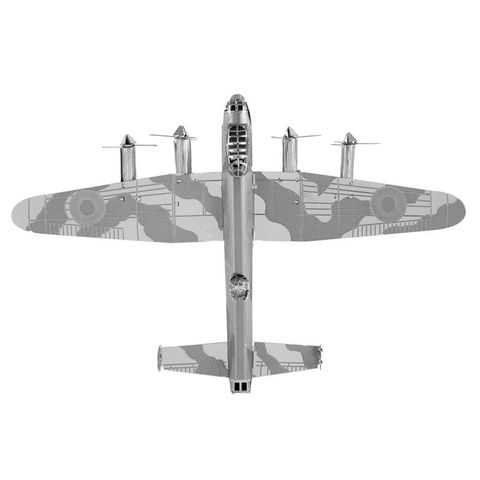 Mô hình kim loại lắp ráp 3D Máy Bay Avro Lancaster Bomber (Silver) – Metal Works MP137